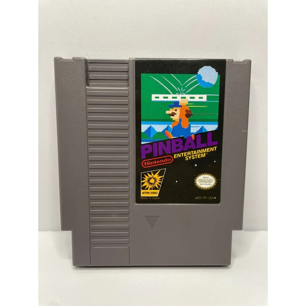 Pinball Nintendo NES Action Series NES-PN-USA Authentic Retro Video Game 1985